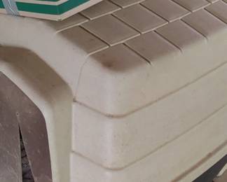 Large dog kennel with flap.door