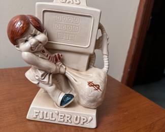 Vintage ceramic Enesco bank, minor chip at top 6"H