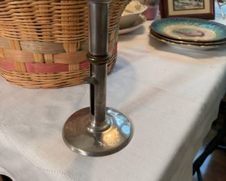 Old Newbury Pewter candlestick