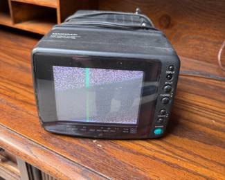 Vintage Magnavox 6-inch color TV/monitor, screen turns on, not fully tested