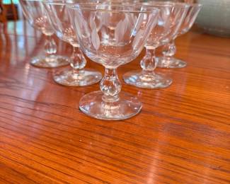 Libbey glass Neptune champagne/tall sherbet set of 6