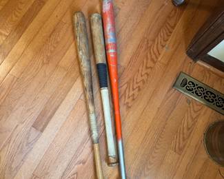 Group of baseball bats