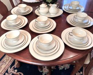 Rosenthal Bavarian china set with silver border, service for 8