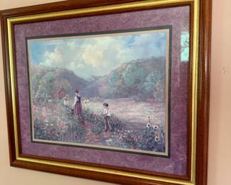 Flower picking print 18" x 24"