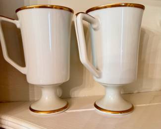 Golden Heirloom tall hot chocolate cups