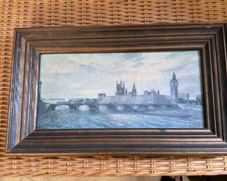 London print by H. Moss 19" x 8"