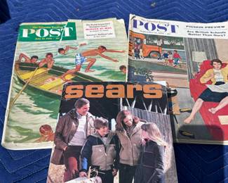 1983 Sears Catalog, Saturday Evening Post mags