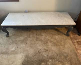 Solid Vintage Marble Top Coffee Table in the Pre-Sale Now!