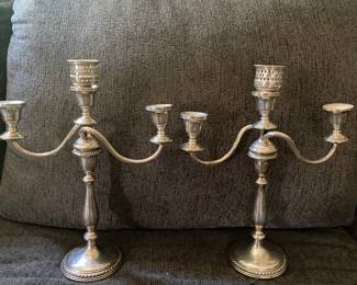 Sterling candlesticks 