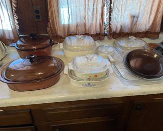 PYREX AND CORNING WARE