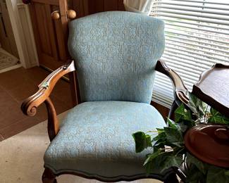 Vintage chiar and tiered table