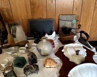 Antique blackboard, Coffee bean grinder