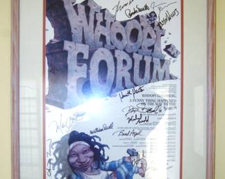 Autographed WHOOPI GOLDBERG performance Poster Signed By Cast