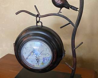 Fun Metal Clock on Stand