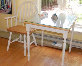 White Painted Table & Chair Set
