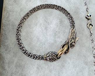 Authentic John Hardy Sterling Silver and 18K yellow gold Batu Naga Collection - These items available for pre-sale: Inquires can be made by emailing greeneyesestatesales@gmail.com