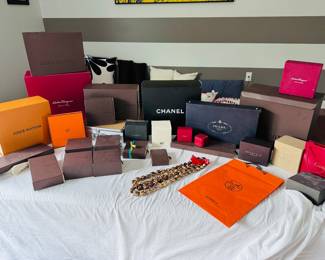 These are empty boxes that are available for sale!