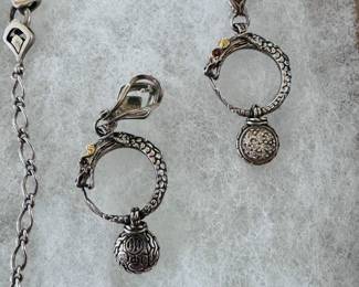 Authentic John Hardy Sterling Silver and 18K yellow gold Batu Naga Collection - These items available for pre-sale: Inquires can be made by emailing greeneyesestatesales@gmail.com