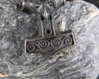 Large assortment of jewelry and accessories from, "Wear The Rare" including Viking pendants, necklaces & more. Most appears to be in like-new condition.