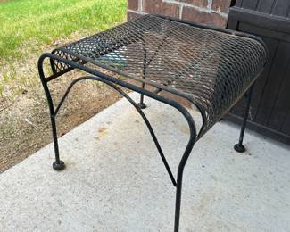 	#83	wrought iron side table 20x17	 SOLD			