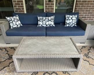 	#85	Patio sofa 98"L	 SOLD		
#86	Patio coffee table 48x26x17.  SOLD 	