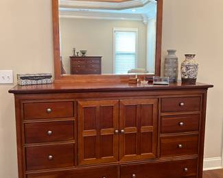 	#40	Stanley dresser with mirror 68x19x43	 $300.00 				
