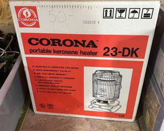*	#112	Corona Kerosene Heater  New in box	 SOLD				