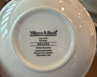 *	#72	Villeroy & Boch "Melina" 54 piece set	 $200.00 				