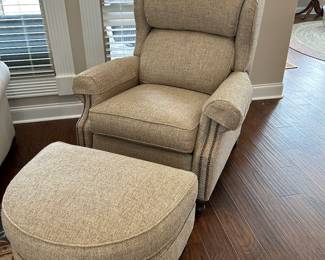 *	#12	Smith Brothers of Berne reclining chair with ottoman	 SOLD