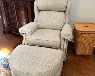*	#11	Smith Brothers of Berne reclining chair with ottoman	 SOLD			