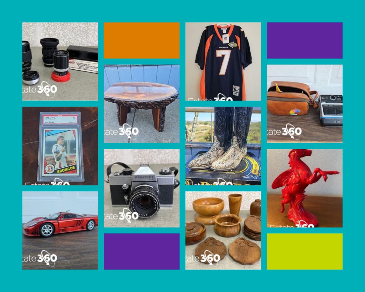 White Brown Clean Grid Interior Design Photo Collage