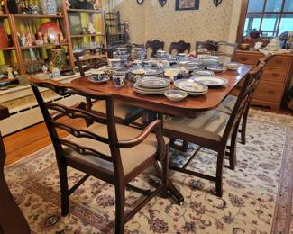 dining room table and chairs