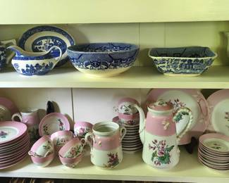 Limoges China and Blue Willow