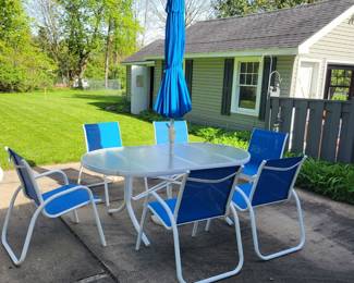 telescope 10pc patio set fairly new