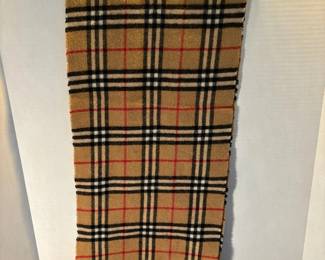 Camel Lambswool Burberry Scarf 
