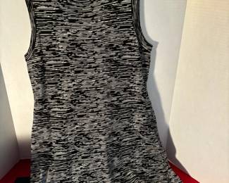 Theory BlackAndWhite Stretch Dress