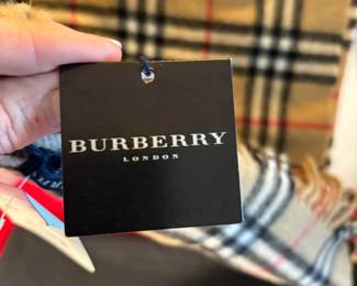 Camel Burberry Lambswool Scarf 