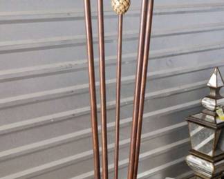 Tall Grecian Ceramic Shade Floor Lamp 