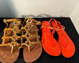 2 Pr Tory Burch Sandals Gladiator  Orange