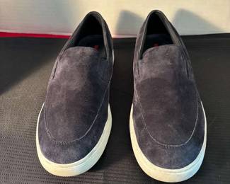 Prada Mens Blue Suede Loafer 