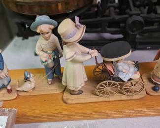 1980's Jan Hagara limited edition figurines