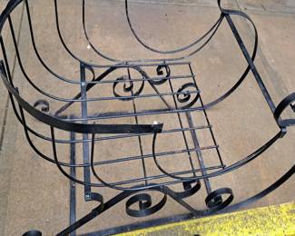 Outdoor metal sleigh