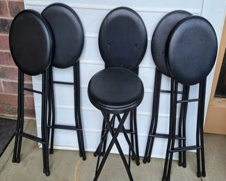 Padded folding chair set