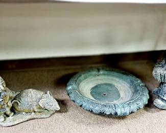 Vintage concrete gnomes