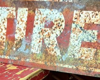 "Farm Tires" vintage sign