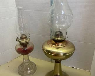 vintage oil lamps