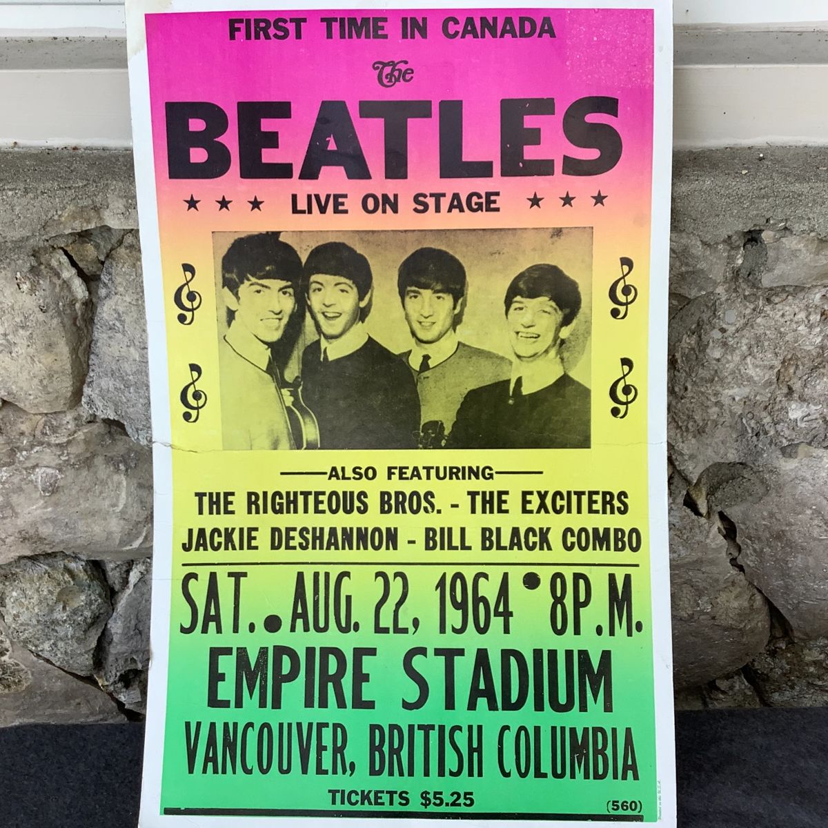 Beatles Poster, first time in Canada