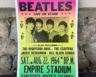 Beatles Poster, first time in Canada