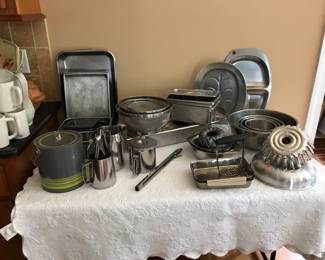 Pots and pan… only a small portion of items in this gourmet kitchen