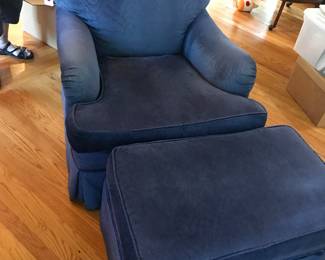 Arm chair and ottoman